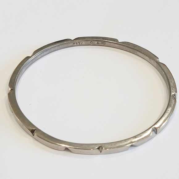Taxco Jewelry - Vintage beautiful sterling silver bangle, Taxco Mexico 925 Signed